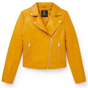 Faux Leather Moro Jacket